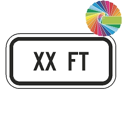 XX Ft (Word Plaque) Custom Color Sign