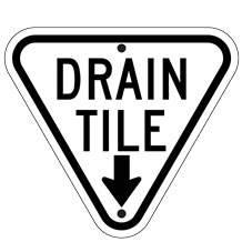 Drain Tile Sign