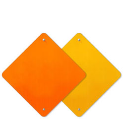 Warning Reflective Sheeted .080 Aluminum Sign Blanks