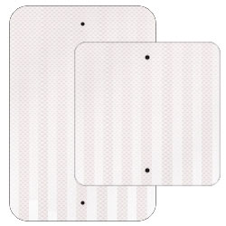 Traffic Reflective White Sheeted .080 Aluminum Sign Blanks