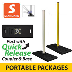 Flexible Sign Post with Coupler and Quick Release Portable One Base