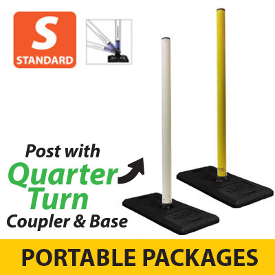 Flexible Sign Post with Coupler and Quarter Turn Portable One Base