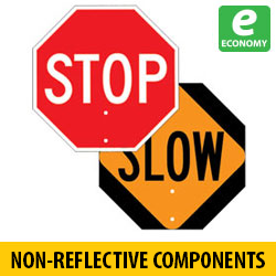STOP/SLOW Non Reflective Paddle Heads