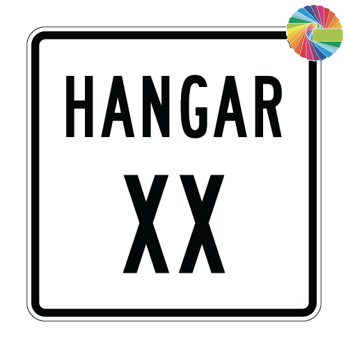 Hangar (XX) Custom Color Sign