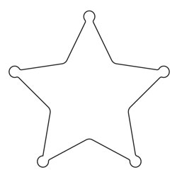 Shield 5 Point Star | Special Routed Shapes | Reflective Sheeted Aluminum Sign Blanks