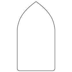 Steeple | Special Routed Shapes | Reflective Sheeted Aluminum Sign Blanks