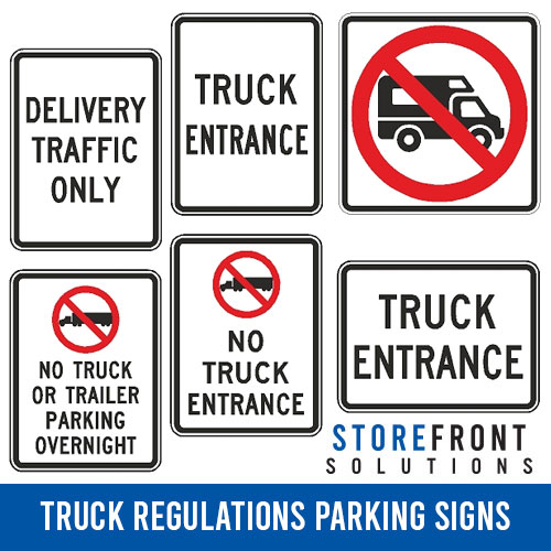 Storefront Solutions Truck Regulations Signs