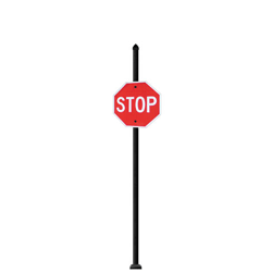 Tupelo | Special Mount | Post System with Stop Sign Package