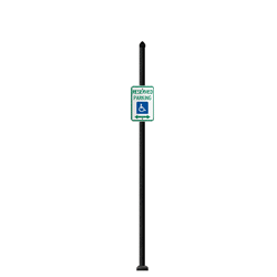 Tupelo | Standard Mount | Post System with Parking Sign Package