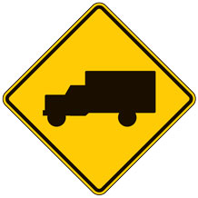 Truck Crossing (Symbol) Warning Signs