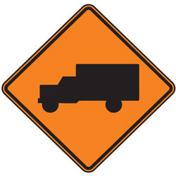 Truck (Symbol) Warning Signs for Temporary Traffic Control