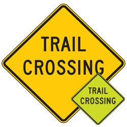 Trail Crossing Warning Signs