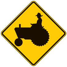 Farm Machinery Traffic (Symbol) Warning Signs