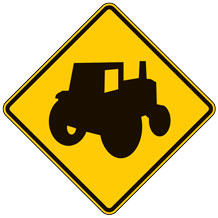 Farm Machinery Traffic (Alternate Symbol) Warning Signs