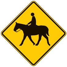 Equestrian Traffic (Symbol) Warning Signs