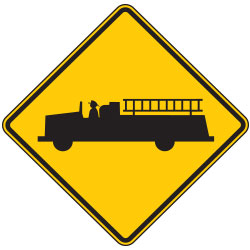 Emergency Vehicle (Symbol) Warning Signs