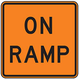 On Ramp Warning Plaques for Temporary Traffic Control