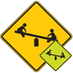 Playground Symbol Warning Signs