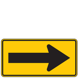 Single Arrow Symbol Warning Signs