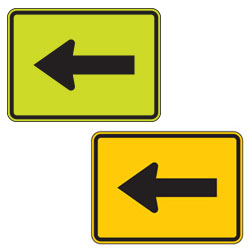 Single Arrow Warning Plaques