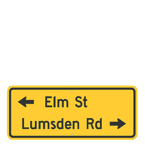 2 Street Names/Arrows Plaques