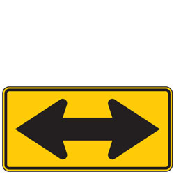 Double Arrow Symbol Warning Signs