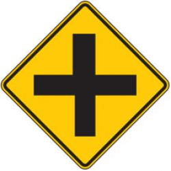 Crossroad Symbol Warning Signs for Bicycle Facilities