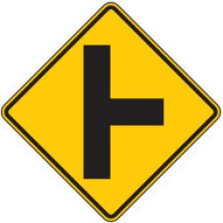 Side Road Symbol Warning Signs