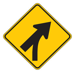 Entering Roadway Merge (Symbol) Warning Signs