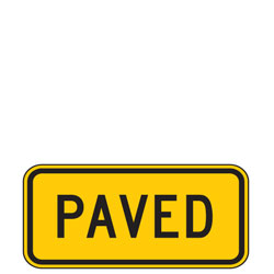 Paved Warning Plaques