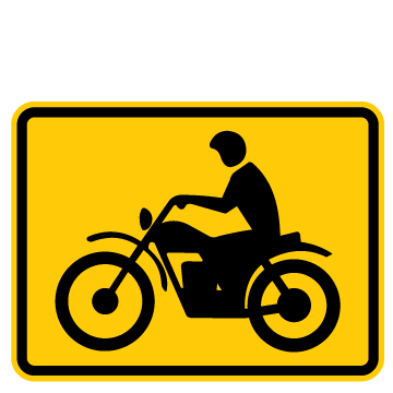 Motorcycle (Symbol) Warning Plaques