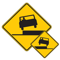 Shoulder Drop Off (Left/Right) Warning Signs