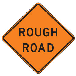 Rough Road Warning Signs for Temporary Traffic Control
