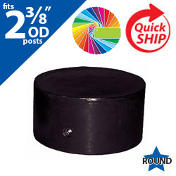 Semi Gloss Powder Painted Closure Cap for 2 3/8" OD Round Post