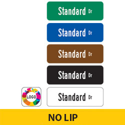 Standard Street Name Finished Signs | No Lip