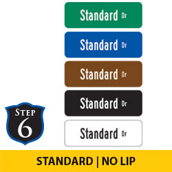 Standard Street Name Finished Signs | No Lip | Clarksdale Systems