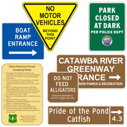 recreational signs