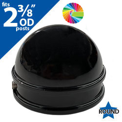 Semi Gloss Powder Painted Deluxe Dome Cap for 2 3/8" OD Round Post