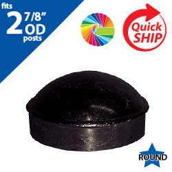 Semi Gloss Powder Painted Dome Cap for 2 7/8" OD Round Post