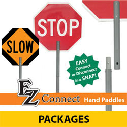 EZ Connect STOP/SLOW Hand Paddle Packages