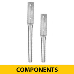 Galvanized Steel Conduit Handles for STOP/STOP Hand Paddle Heads