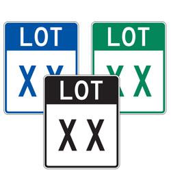 Lot Number Sign