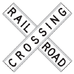 Railroad Crossing (Crossbuck Set) Highway Rail Grade (Extruded) Signs