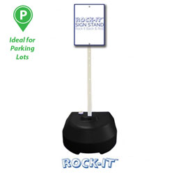 Rock It Portable Plastic Base, 60" Power Post & Hardware Package