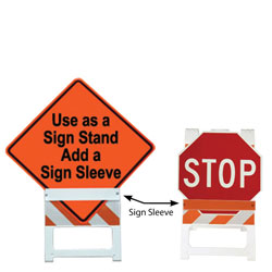 Sign Sleeves for Plasticade Type I and II Folding Barricades