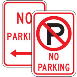 View Standard No Parking Signs