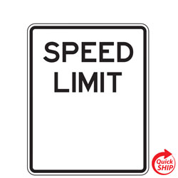 Partially Finished Speed Limit Sign