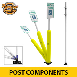 Sta Rite Flexible Sign Posts with Quick Release Coupler