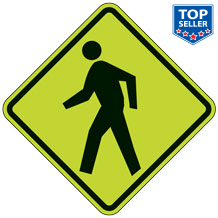 FYG Pedestrian Traffic (Symbol) Warning Signs