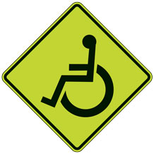 FYG Handicapped (Symbol) Warning Signs